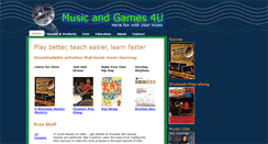 Desktop Screenshot of musicandgames4u.com