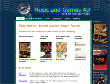 Tablet Screenshot of musicandgames4u.com